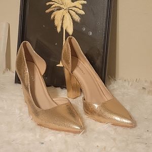 Gold Metallic High Heels
